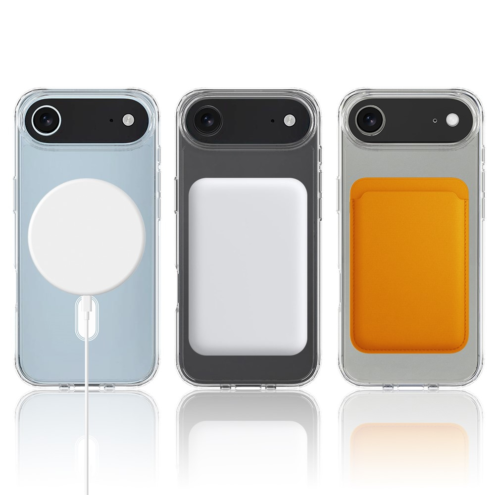 iPhone Air MagSafe Hybrid Hülle TPU Bumper Acryl Rückseite Air Cushion Fallschutz - Transparent