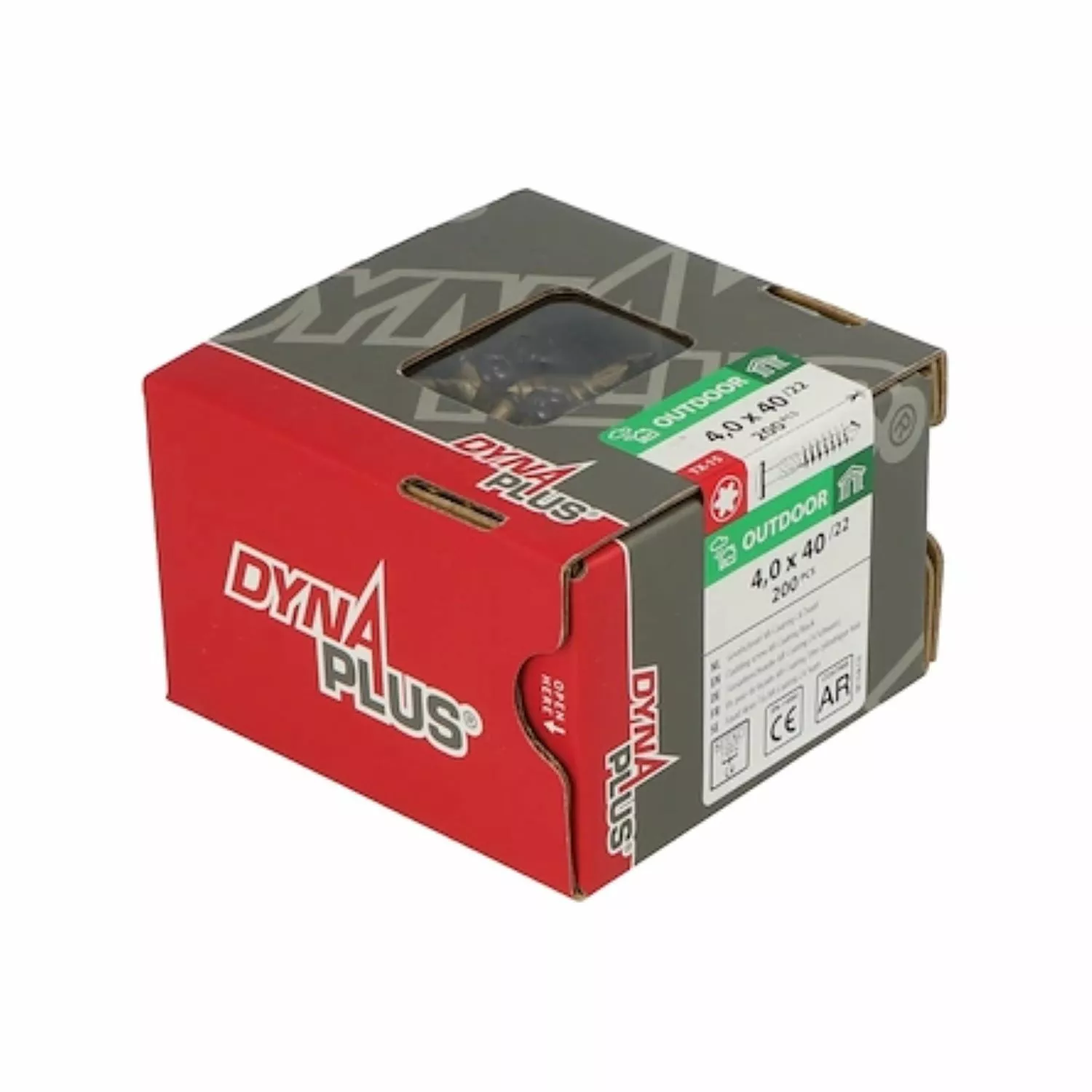 Dynaplus 0284.08.25605 Gevelschroef - Outdoor - Zwarte kop - TX15 - 4.0 x 40/22mm (200st)