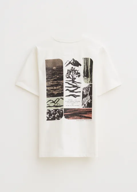 T-shirt met print Mount Pico off-white (WIT.O)