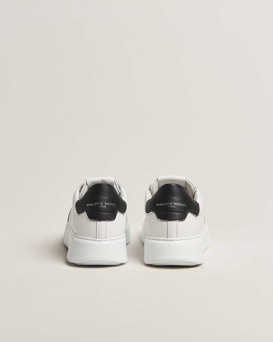 Philippe Model Temple Low Top Leather Sneakers White/Black