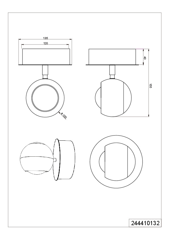 Wandleuchte ORBIT