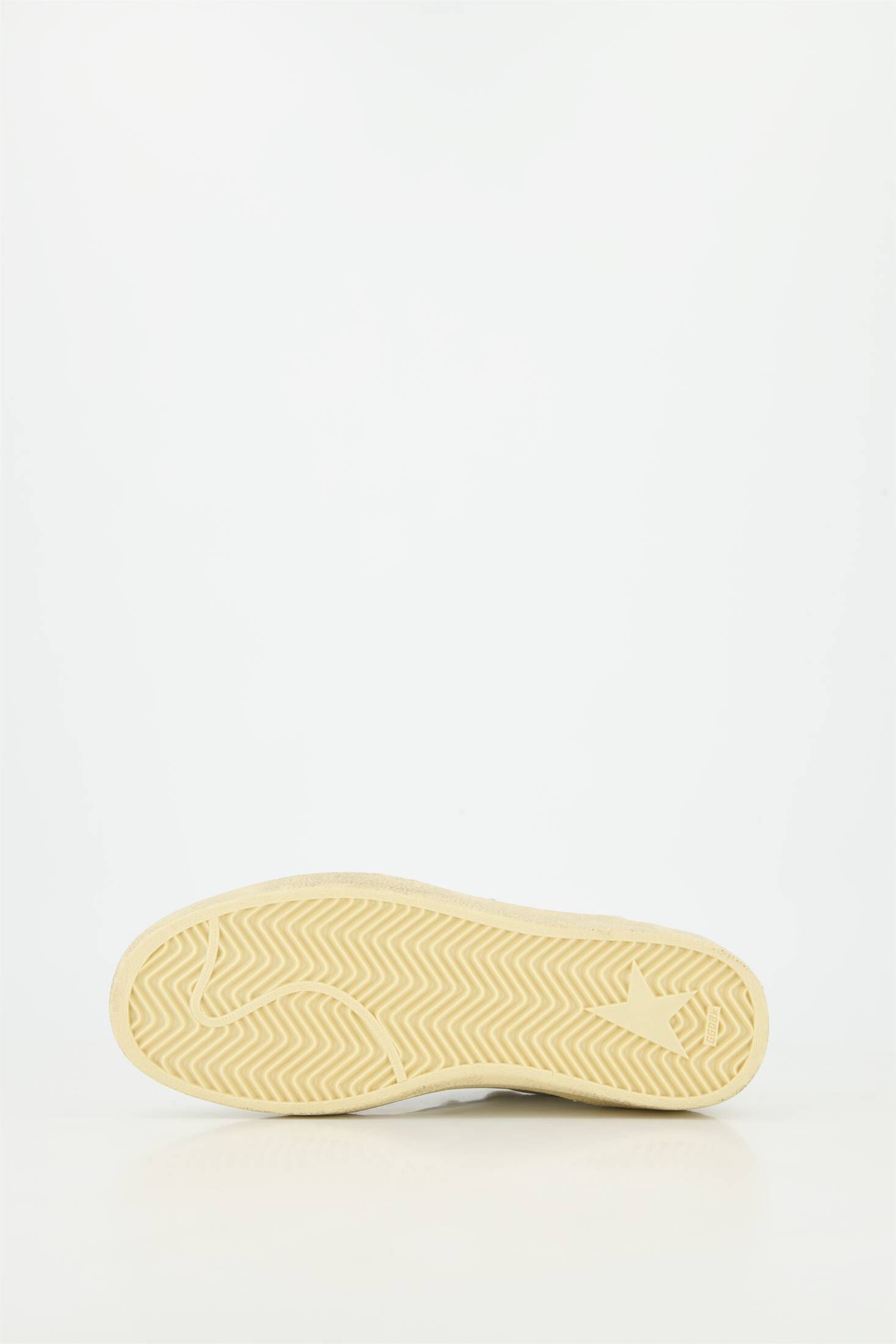 Golden Goose| Damen Sneaker BALLSTAR mit Raulederstern und Metallic-Leder