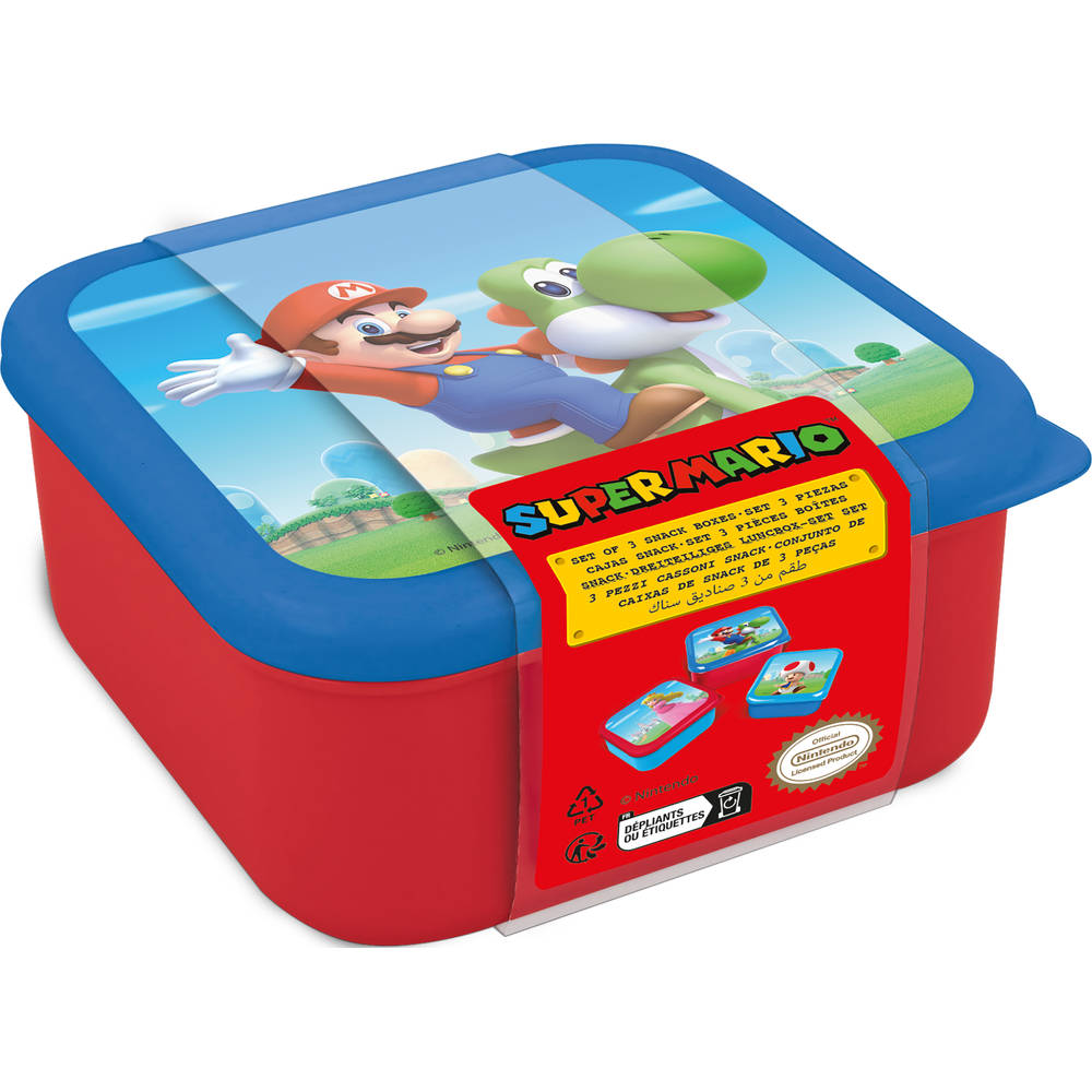 Mario Bros. 3-in-1 snackbox set