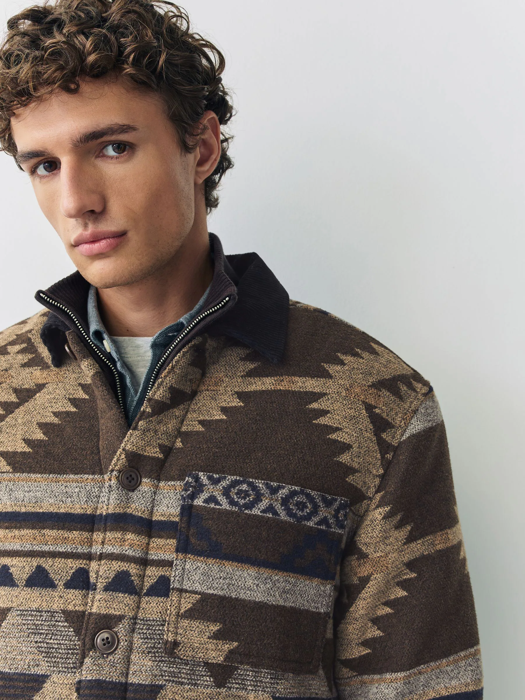 Bruin - Borg Lined Navajo Style Shacket