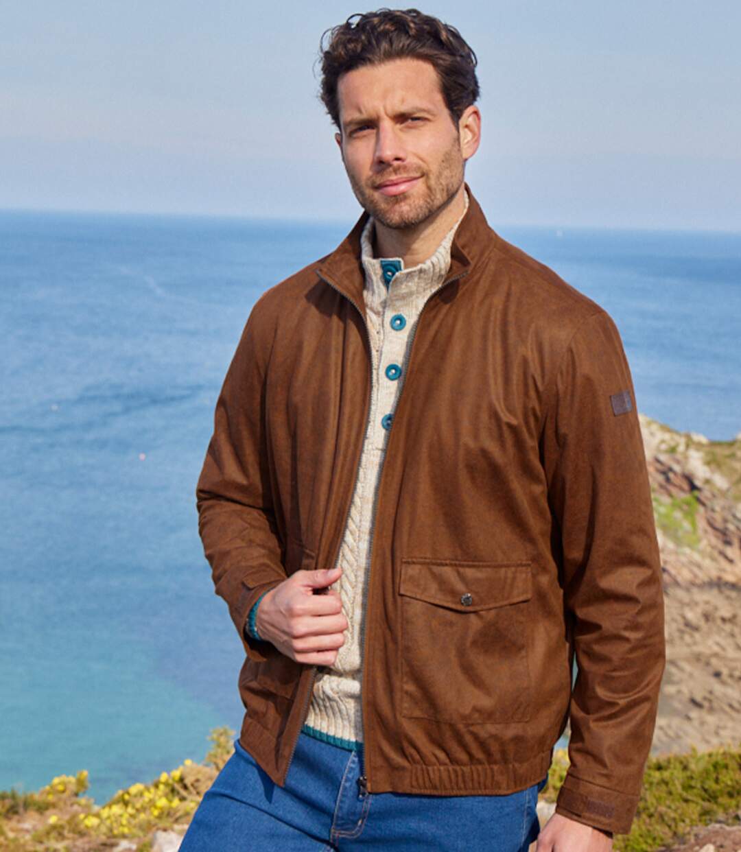 Blouson Suédine Doublé Polaire