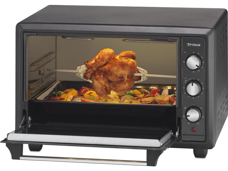 Trisa Backofen Forno Gusto 34 l, Schwarz Kleinbackofen