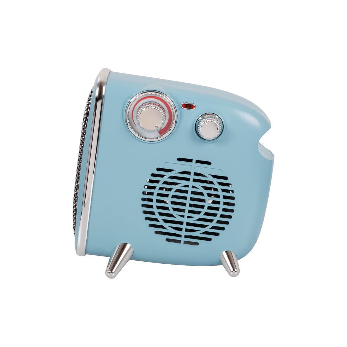 EUROM Retro Heizstrahler Ventilator 1800 Watt und 3 Leistungsstufen blau