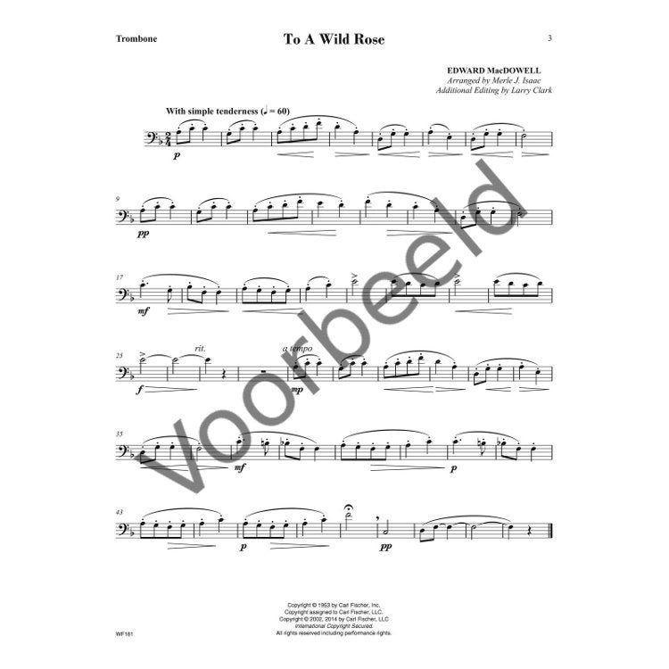 Carl Fischer Festival Classics voor trombone