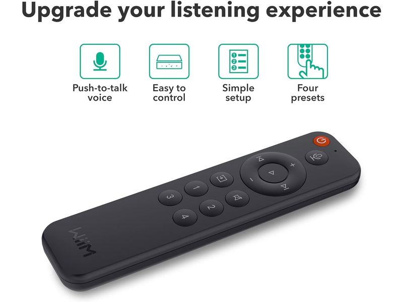 WiiM Fernbedienung Sprachfernbedienung Streamer- oder Alexa-Fernbedienung