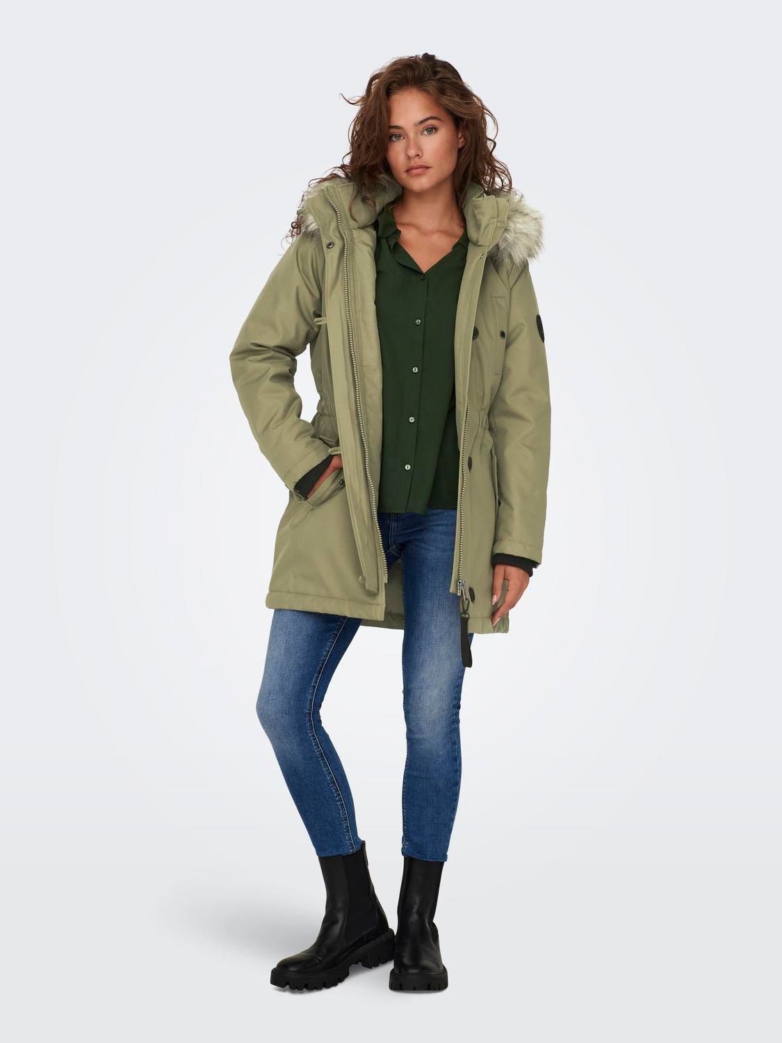 ONLIRIS Langer Parka Aloe