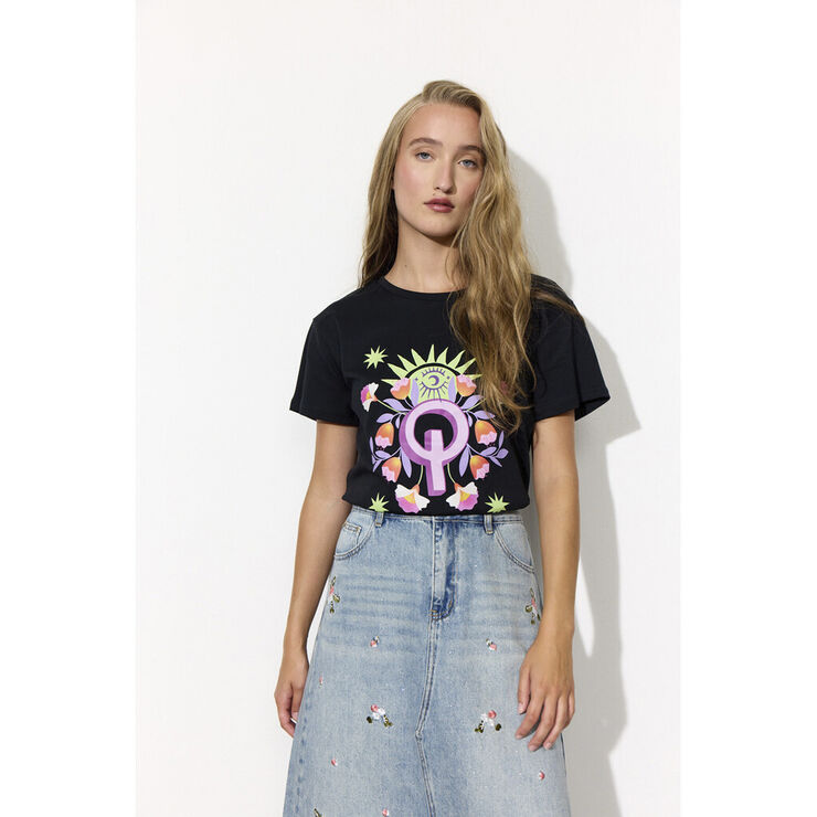 HUNKØN Dolly Denim Skirt Light denim