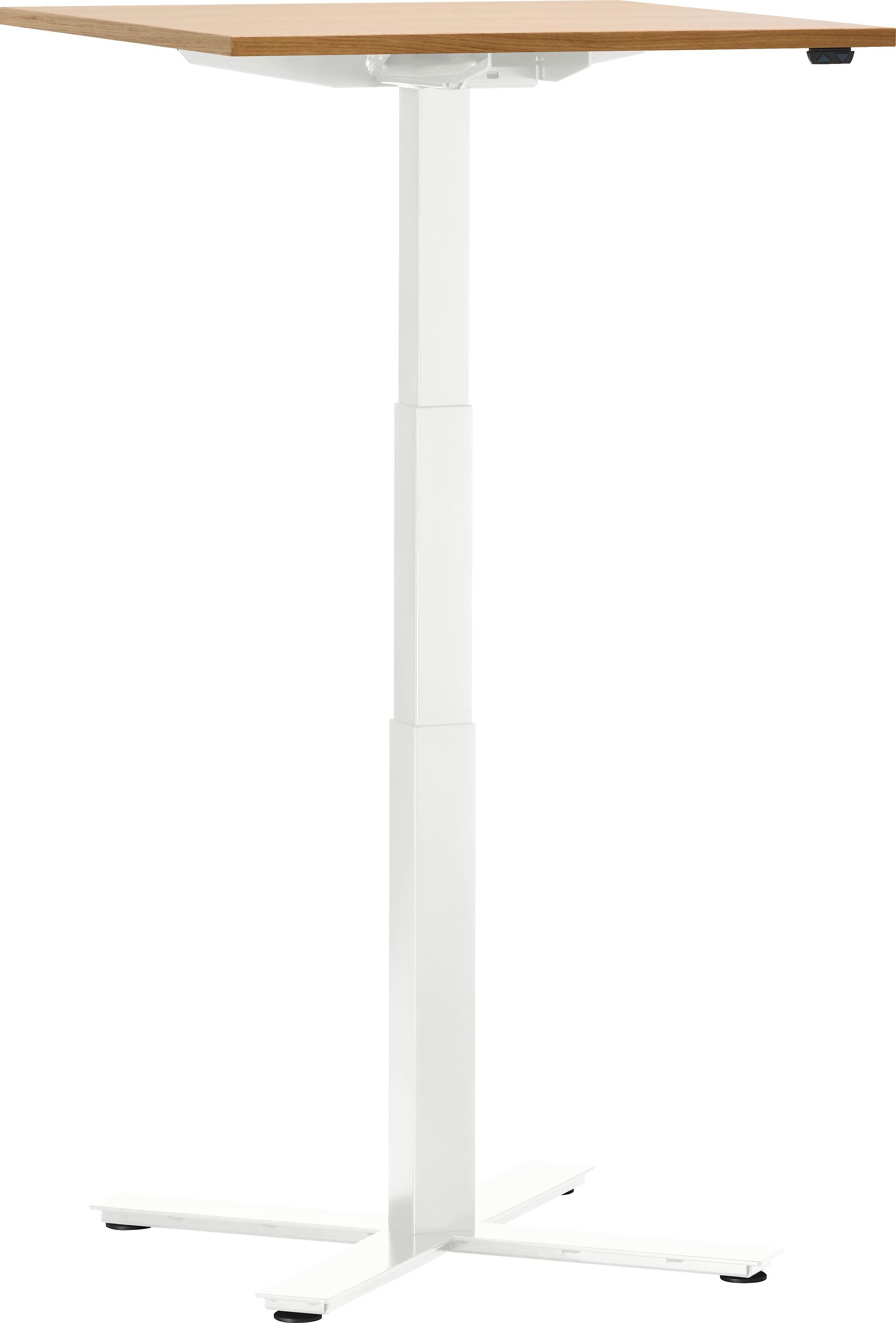 FLEXCUBE Besprechungstisch höhenverstellbar - Eiche / B: 70.0 cm x T: 70.0 cm x H: 62.5 cm