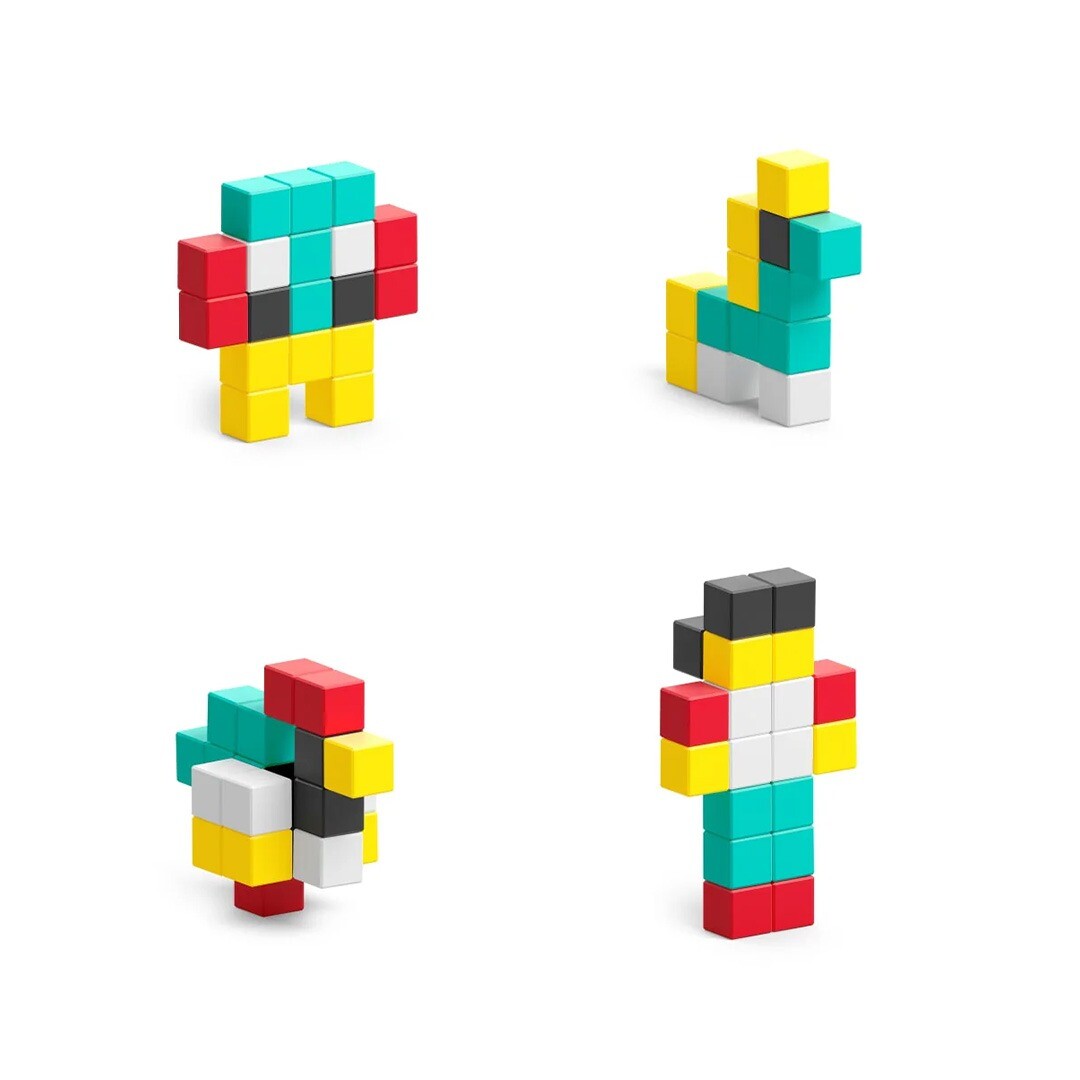 Pixio magnetische blokjes – 25st