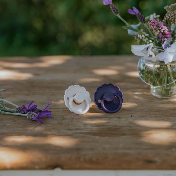 FRIGG Daisy Fopspeen - 0-6 Mnd - 2 Stuks - Violet Dream / Cream