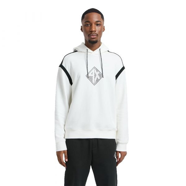 Armani Exchange para Homem Camisola Felpuda Francesa Branca S