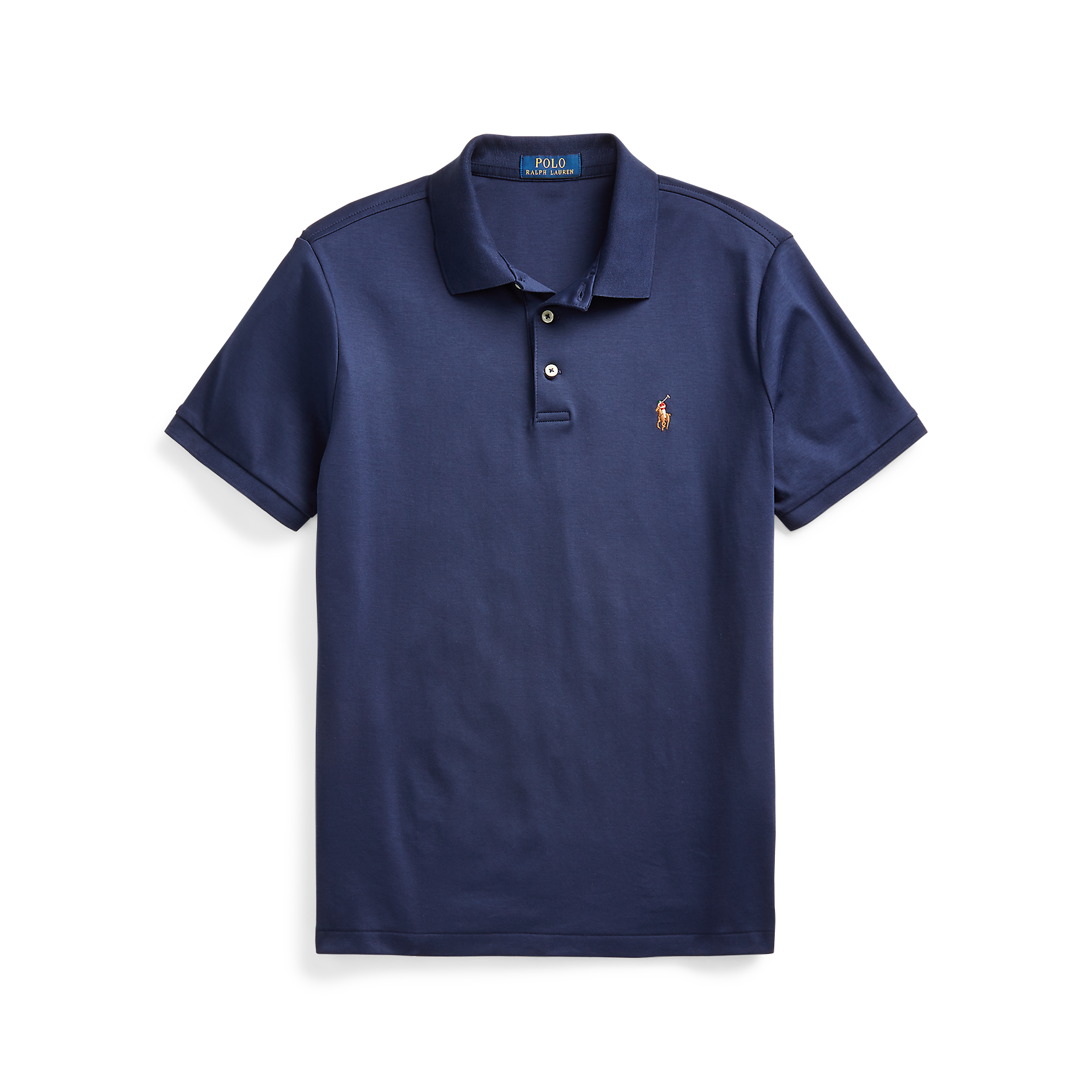 Polo slim-fit en coton | Bleu