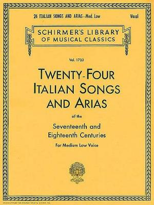 24 Italian Songs & Arias - Medium Low Voice (Book)