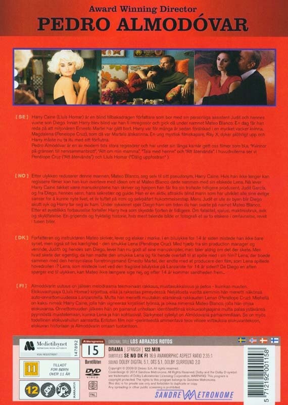 Brudte Favntag / Broken Embraces - DVD