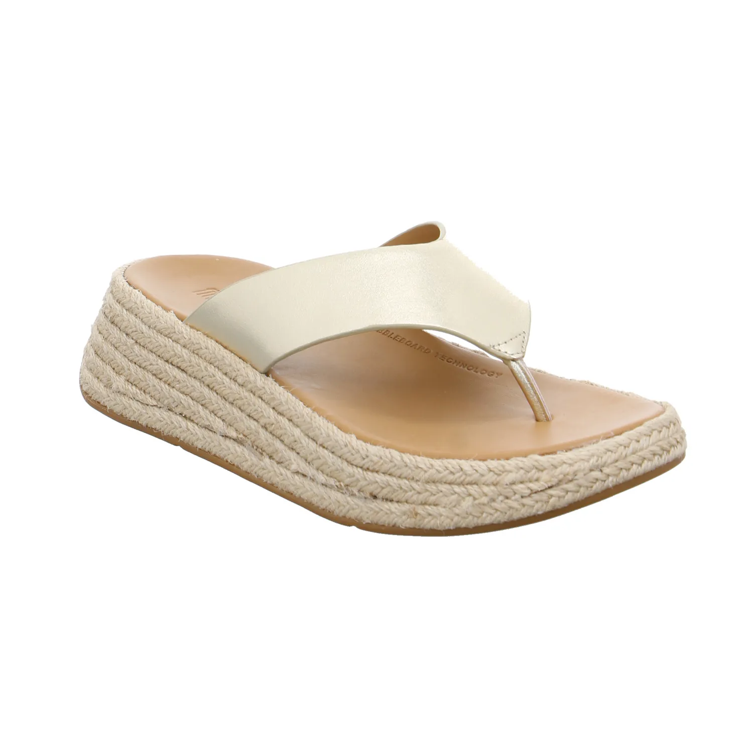 FITFLOP Zehentrenner-FlipFlop Gold Leder