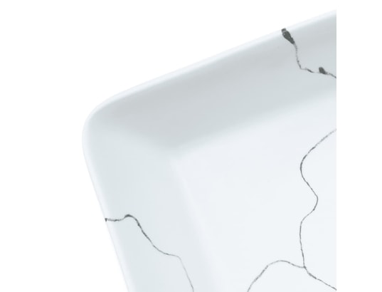 VIDAXL - Vasque à poser blanc rectangulaire 46x35,5x13 cm céramique