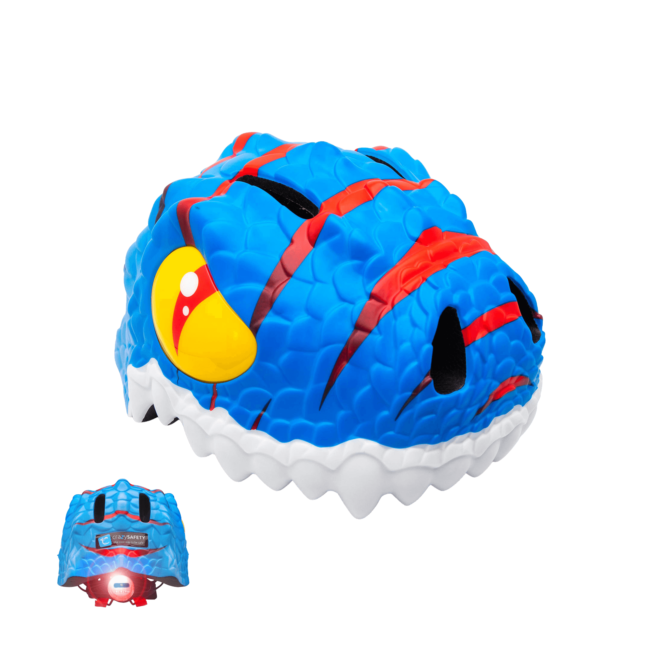 CrazySafety Dino Bicycle Helmet - Sykkelhjelmer