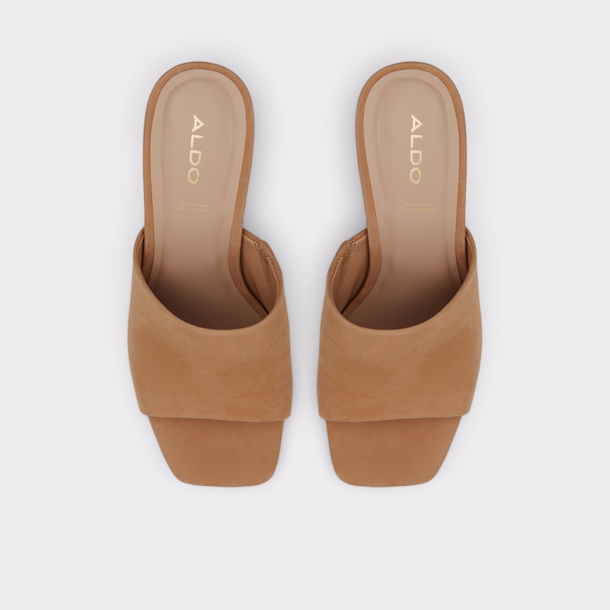 Harans Light Brown Women Heeled mules
