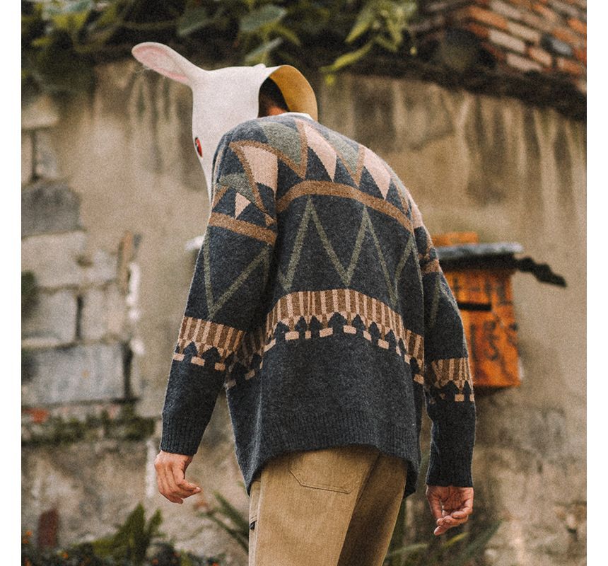 WidoWilder - Argyle vest met V-hals