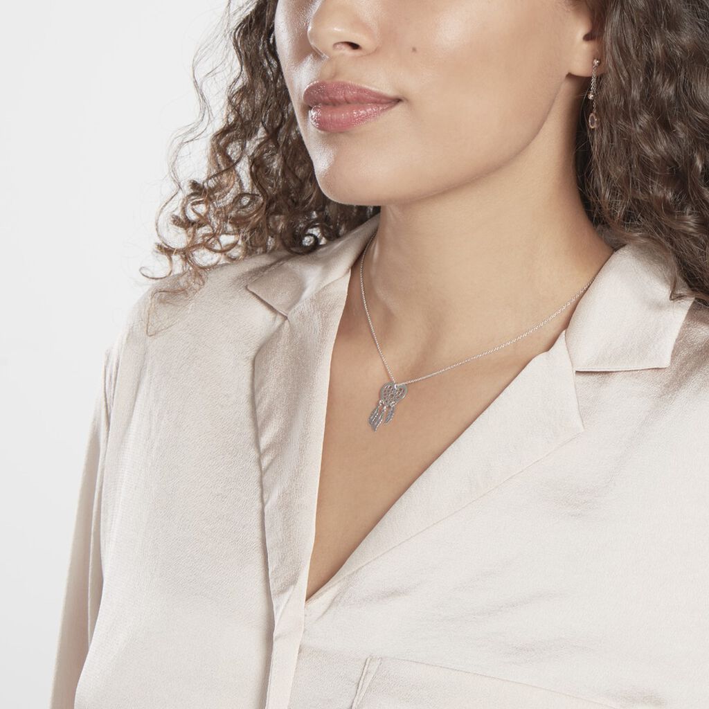 Collier Argent Blanc Sebastina