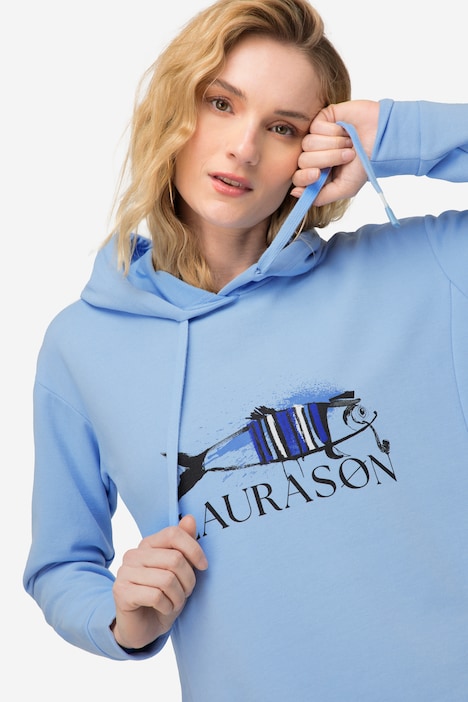 Hoodie, Fisch Motiv, Kapuze, Langarm