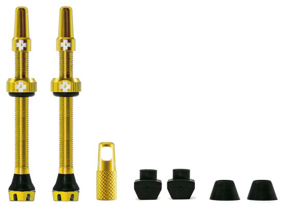 Kit de valve MUC OFF Tubeless V2 (paire) 60mm Or