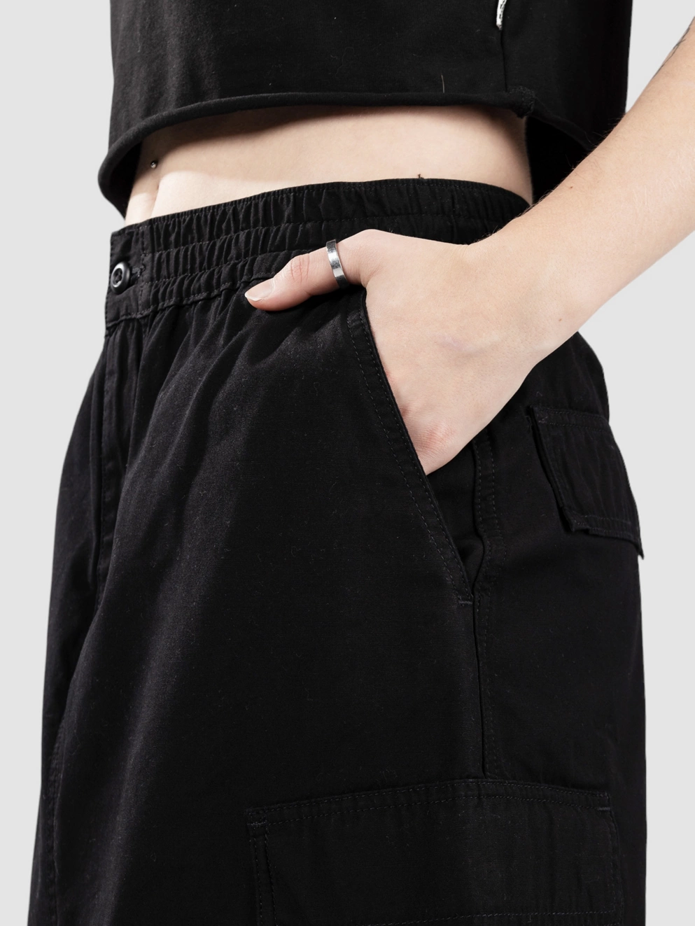 Carhartt WIP Jet Cargo Skirt black rinsed