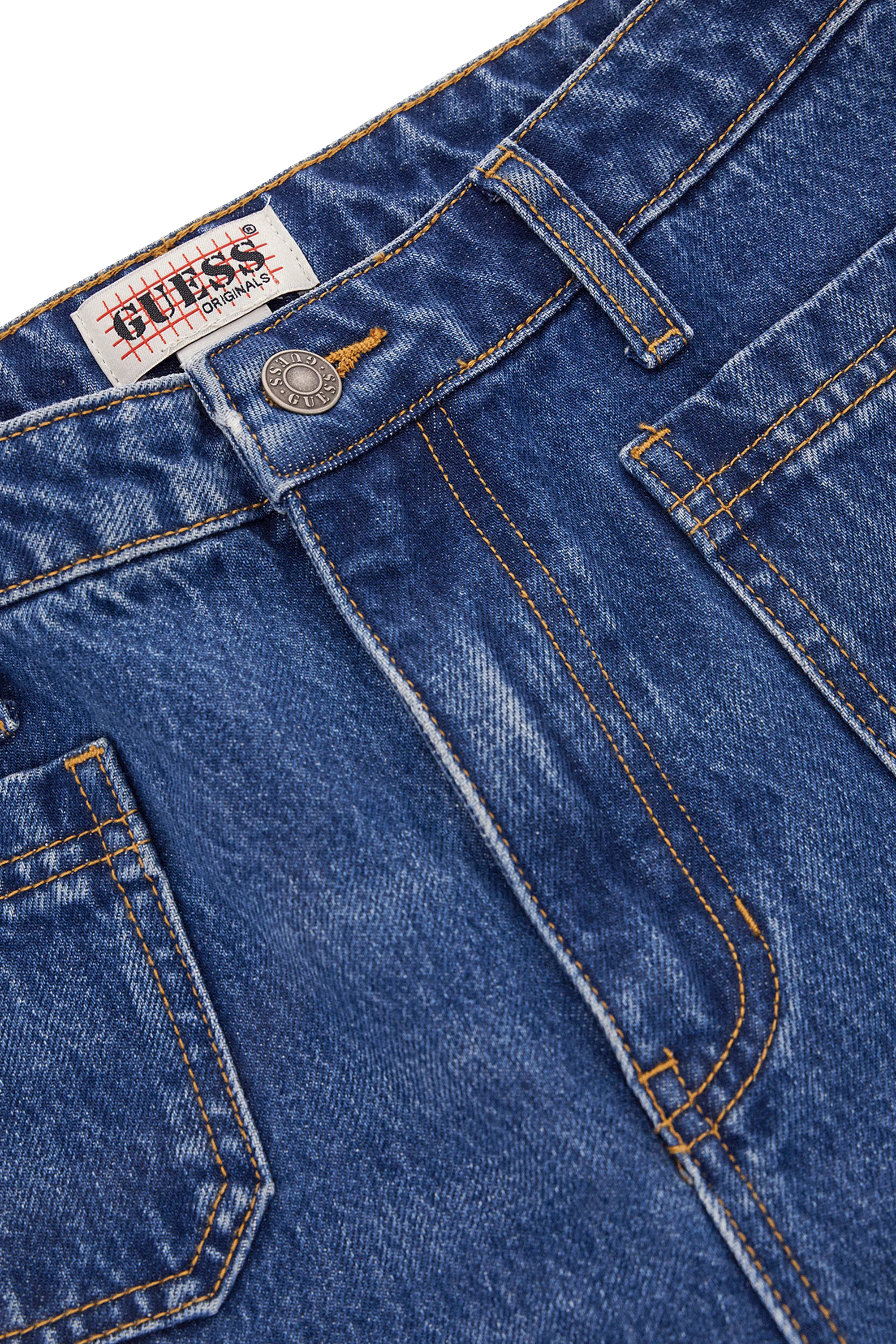 GUESS ORIGINALS Jean GO PATCH PKT WIDE LEG F Bleu
