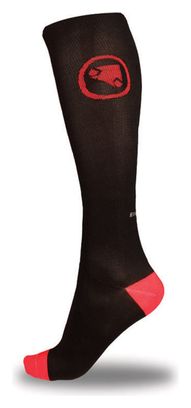ENDURA Lot 2 paires de Chaussettes Compression Noir