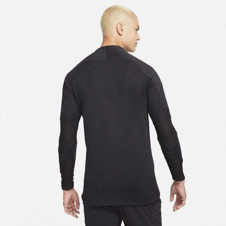 Nike Fc Barcelona Strike Winter Warrior Therma Fit Drill Traeningstroje Sort
