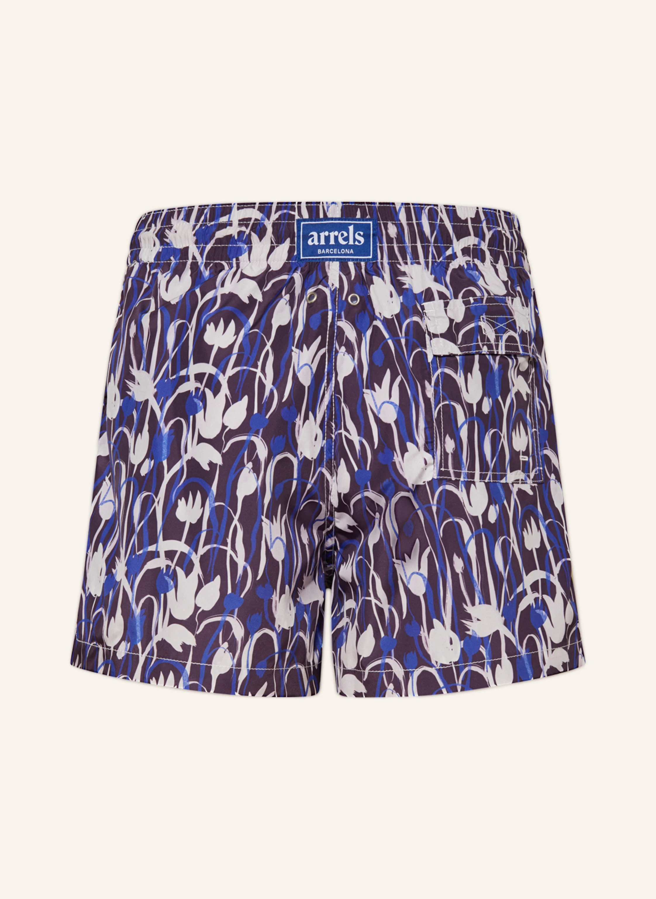 arrels BARCELONA Badeshorts PURPLE TULIPS × CECILIA CARSTED