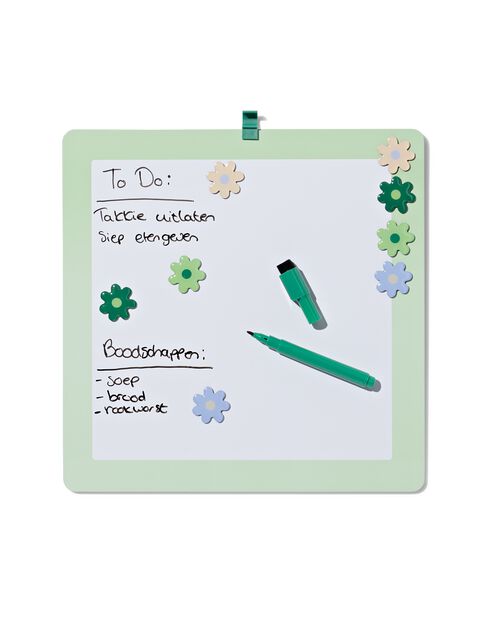 tableau blanc magnétique 30x30 fleurs