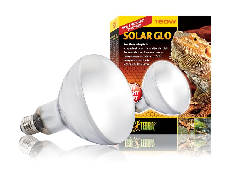 Exo Terra Terrarienlampe Solar Glo E27, 160W Sonnenlicht simulierende Terrarienlampe