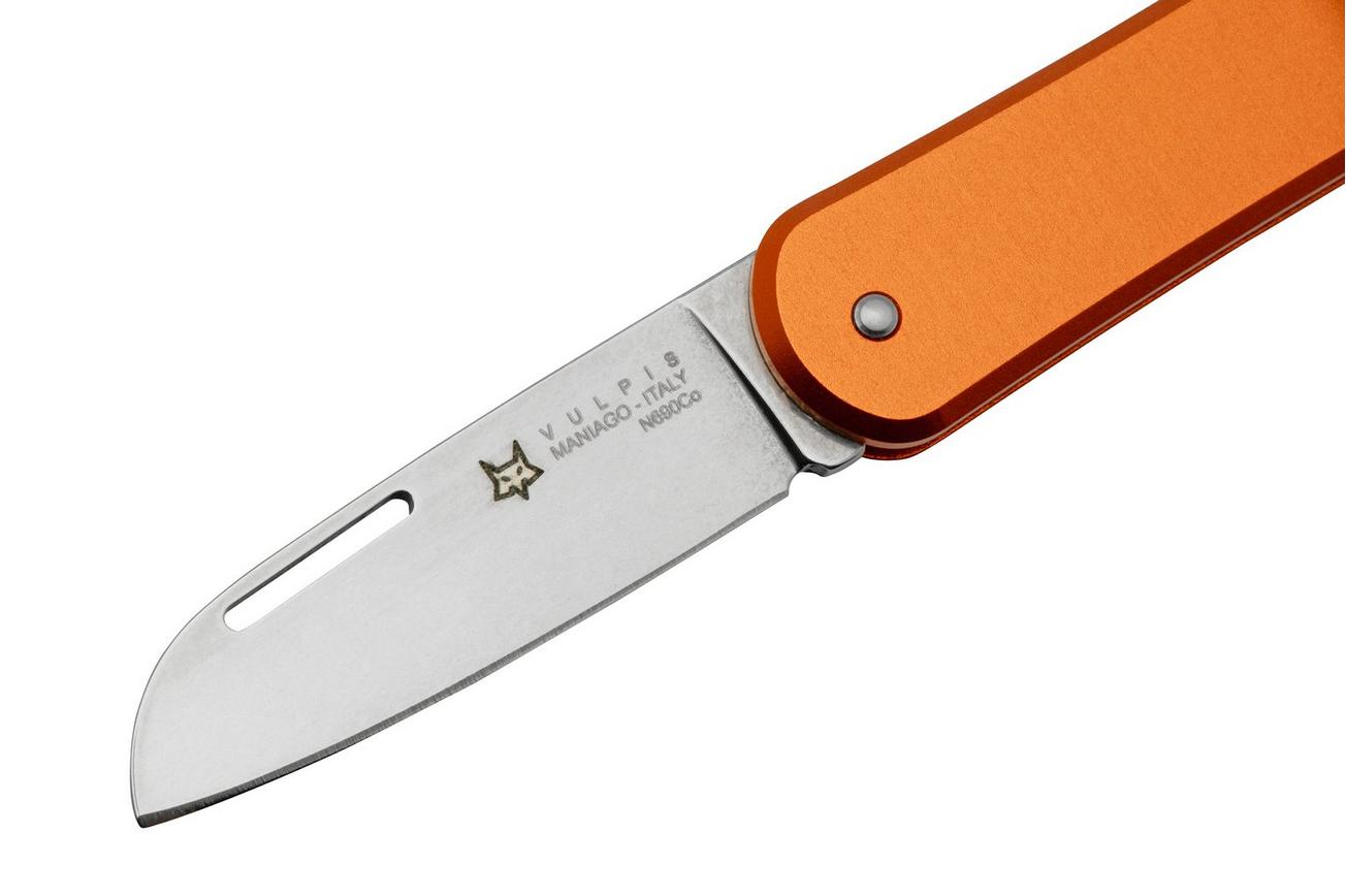 Fox Vulpis FX-VP108OR, N690Co, Aluminium Orange, zakmes