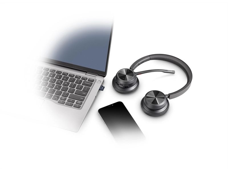 HP Headset Poly Voyager 4320 MS Duo USB-C, ohne Ladestation Poly Voyager Bluethootbüro-Headsets