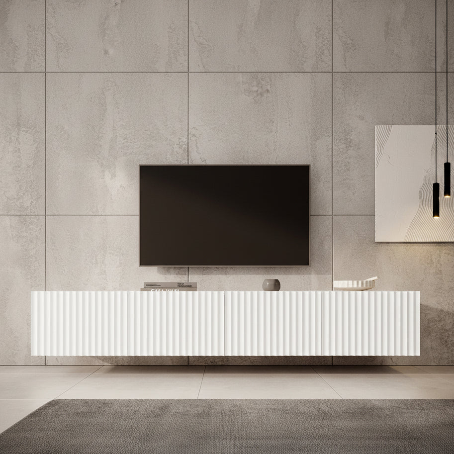 Pepinos - TV-Meubel - Wit - 200x42x33 cm
