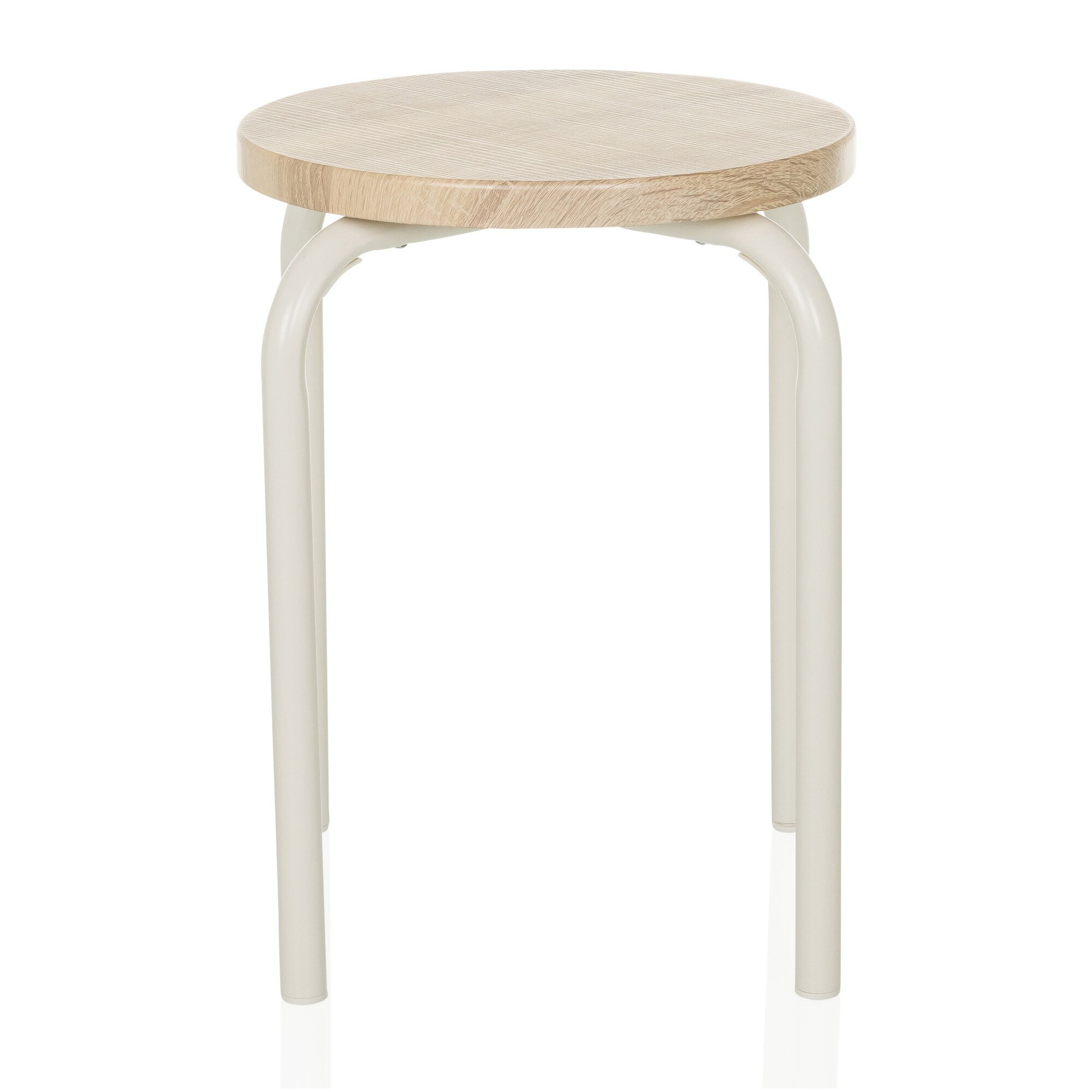 Sitzhocker ALRANDA Mitteldichte Holzfaserplatte, Metall ohne Armlehnen hjh LIVING