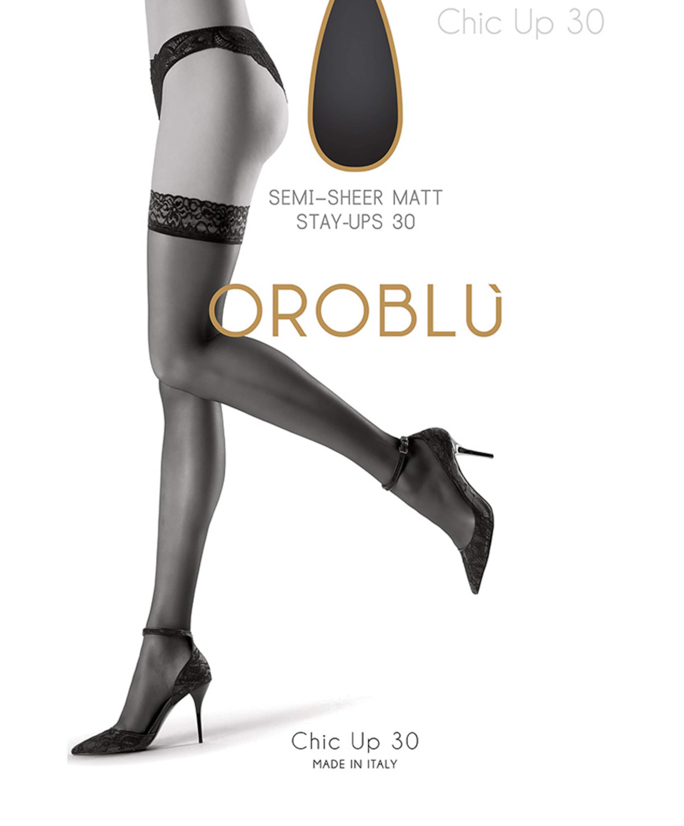 Oroblu Dames panty Bas Chic Up 30 denier zwart