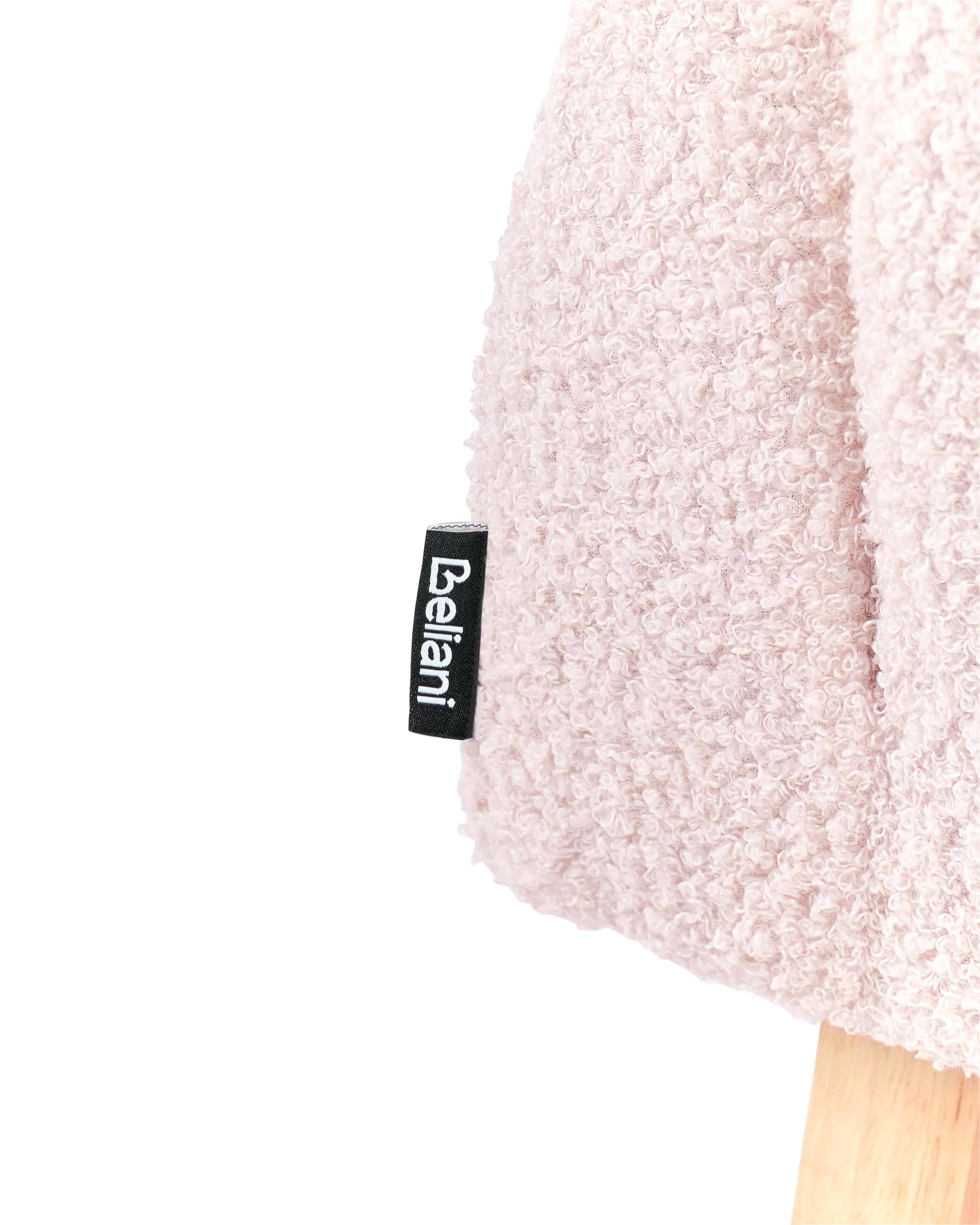 Kinderschommelstoel HUG Bouclé Pastelroze