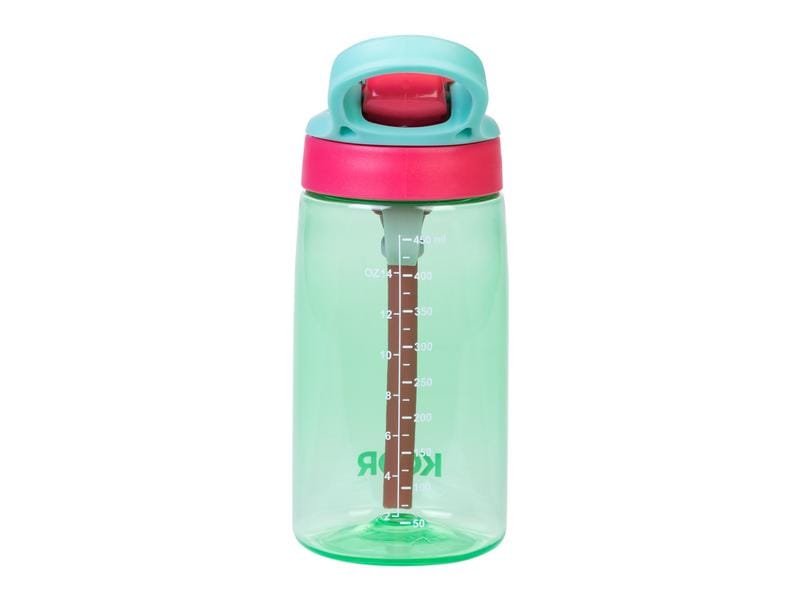 KOOR Trinkflasche Bambini Verde 450 ml Flasche aus Kunststoff für die Kleinen