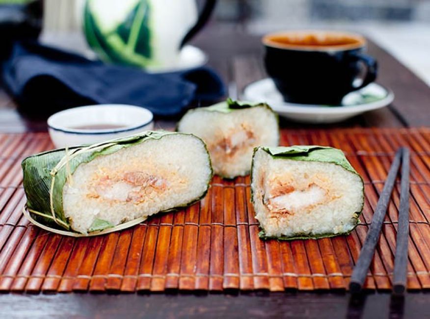 Banh Chung: Vietnamese kleefrijstcake voor Tet