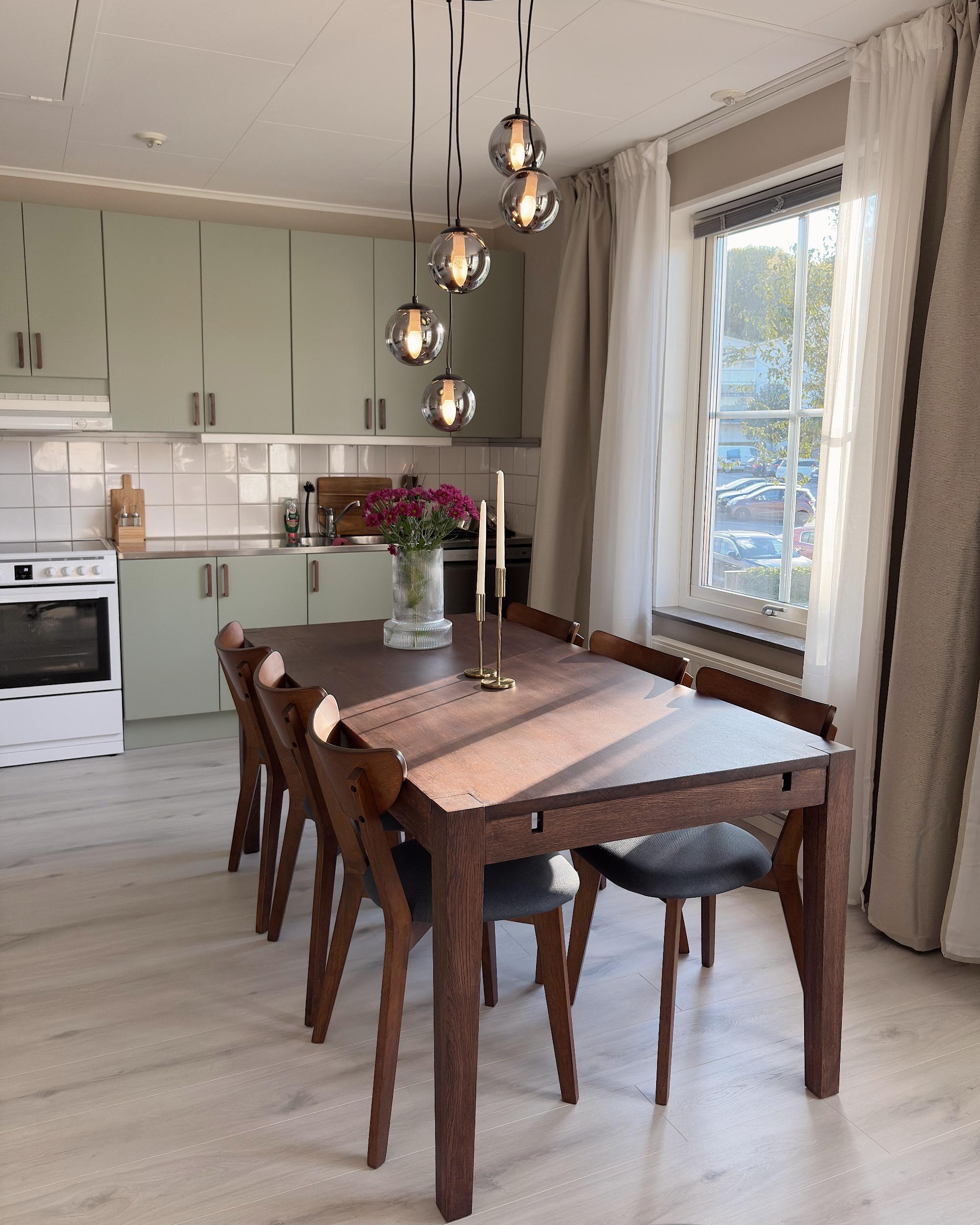 Set van 2 eetkamerstoelen ERIE Hout Donkerbruin/grijs