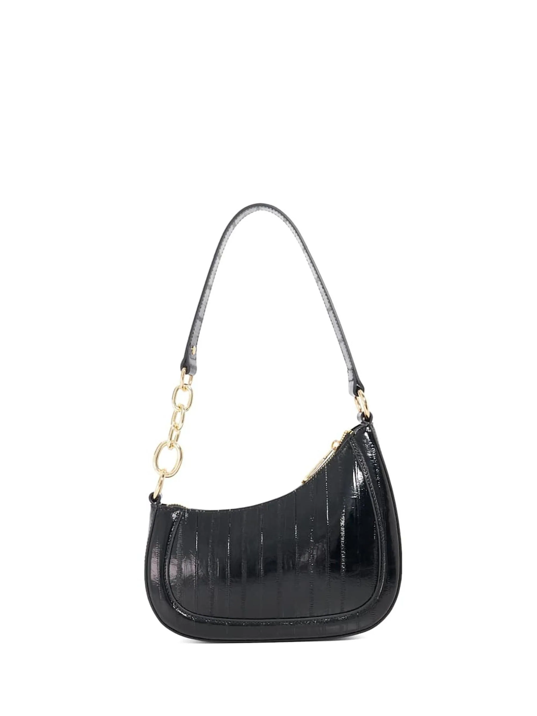 Jet black - Dune London Direction Small nette schoudertas met ronde hals
