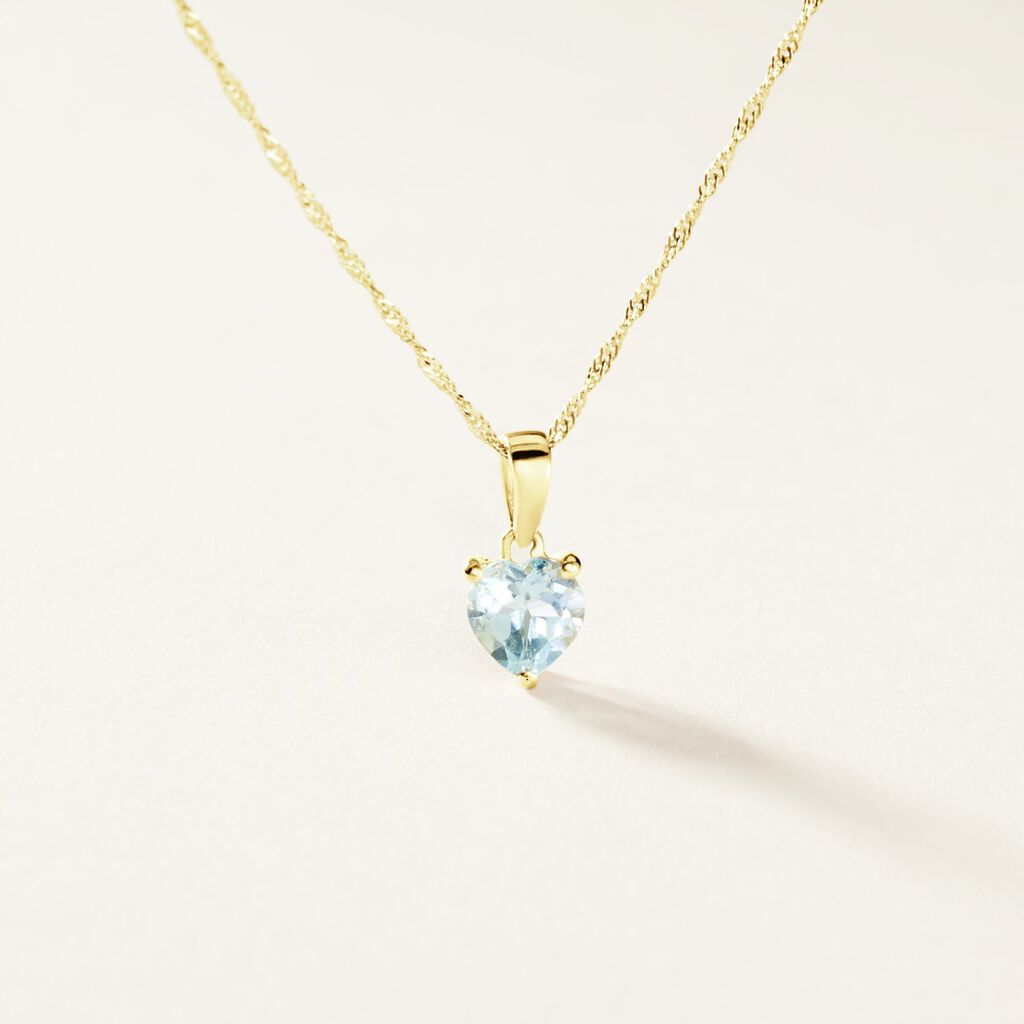 Pendentif Miyah Or Jaune Topaze