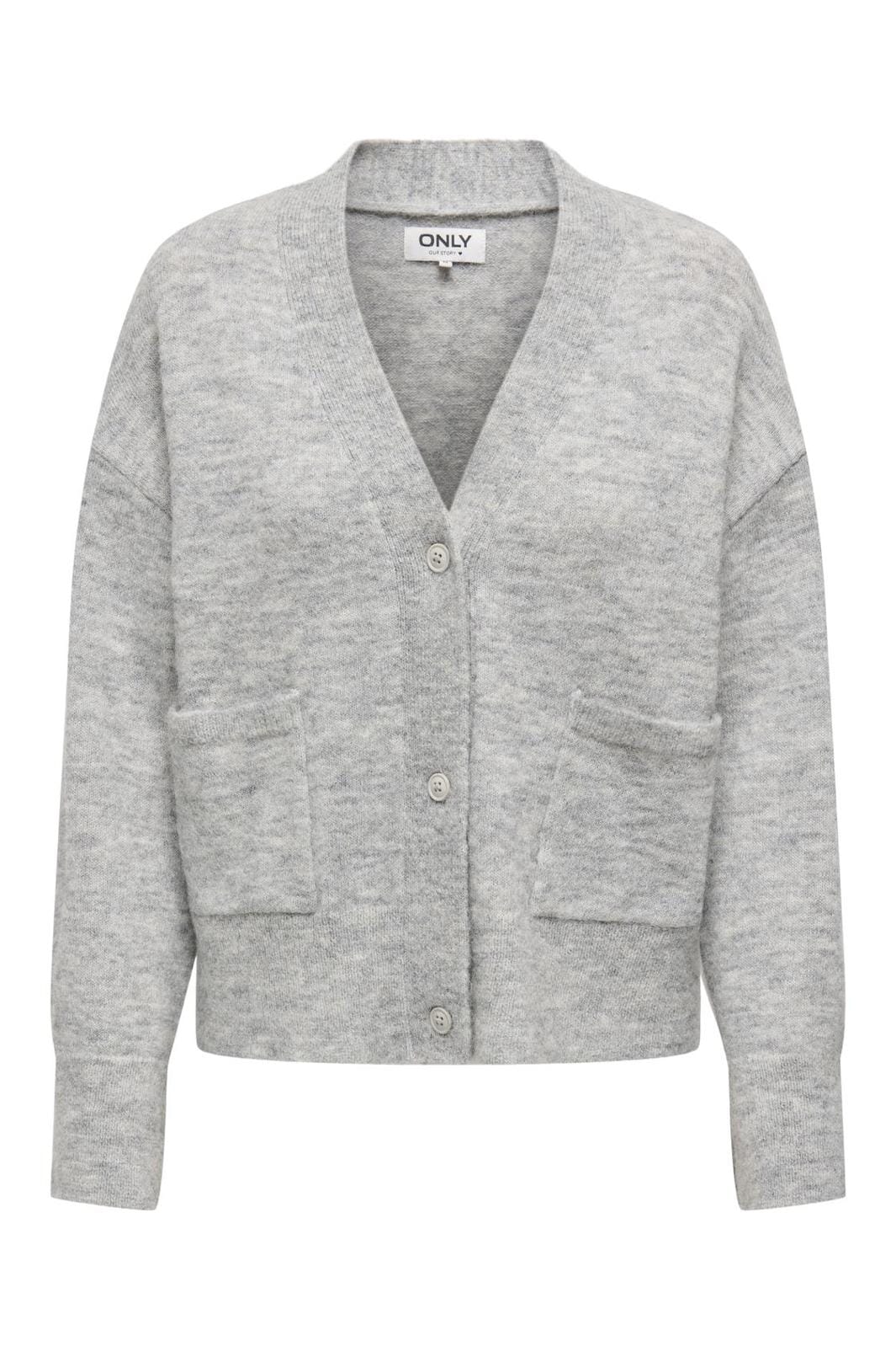 Only Onlallison Ls V-Neck Cardigan Oz Knt. 4748186 light grey melange