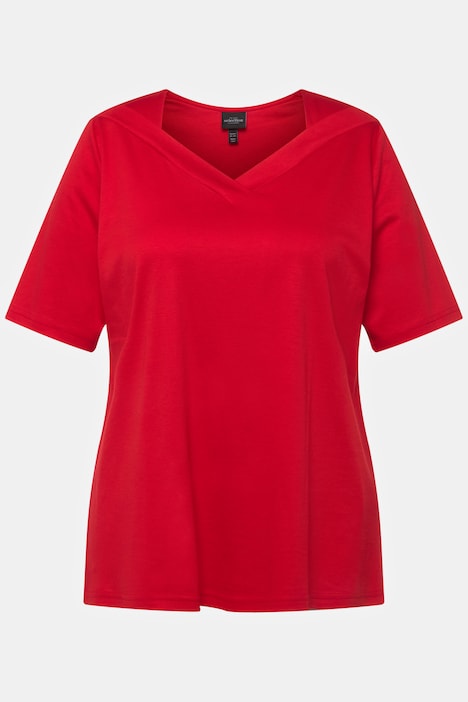 T-Shirt, Classic, V-Ausschnitt, Halbarm